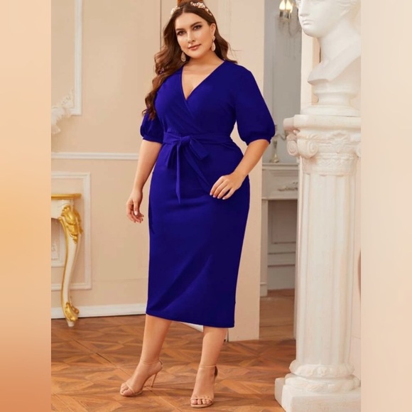 Dresses & Skirts - PLUS 3XL Royal Blue Dress NEW!